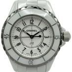 シャネル CHANEL J12 33MM H0968 ホワイト セラミック/ステンレススチール 腕時計 レディース 中古