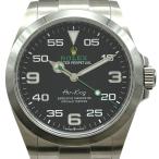 ロレックス ROLEX エアキング 126900 ブラック ステンレススチール 腕時計 メンズ 中古