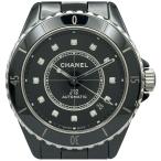 シャネル CHANEL J12 キャリバー12.1 38MM H5702 ブラック セラミック 腕時計 メンズ 中古