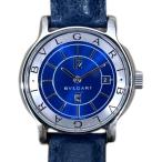 ブルガリ BVLGARI ソロテンポ ST29S ブルー ステンレススチール 腕時計 レディース 中古