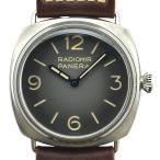 パネライ PANERAI ラジオミール トレ ジョルニ PAM01334 グレー ステンレススチール 腕時計 メンズ 中古