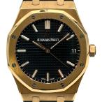 オーデマ・ピゲ AUDEMARS PIGUET ロイヤル オーク オートマティック 155000.R.OO.D002CR.01 ブラック ピンクゴールド 腕時計 メンズ 中古