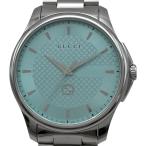 グッチ GUCCI Gタイムレス 126.3 ミントブルー ステンレススチール 腕時計 メンズ 中古