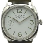 パネライ PANERAI ラジオミール オフィチーネ PAM01384 ホワイト ステンレススチール 腕時計 メンズ 中古