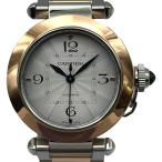 カルティエ Cartier パシャ ドゥ カルティエ 35mm W2PA0008 シルバー ピンクゴールド/ステンレススチール 腕時計 ユニセックス 中古
