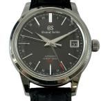 Grand Seiko エレガンスコレクション メカニカルハイビート36000 GMT SBGJ219(9S86-00C0) ブラック ステンレススチール 腕時計 メンズ 中古