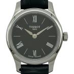 ティソ TISSOT トラディション T063.009.16.058.00 ブラック ステンレススチール 腕時計 レディース 中古