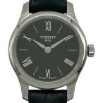 ティソ TISSOT トラディション T063.009.16.058.00 ブラック ステンレススチール 腕時計 レディース 中古