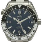 オメガ OMEGA シーマスタープラネットオーシャン600Mコーアクシャル 215.30.44.22.01.001 ブラック ステンレススチール 腕時計 メンズ 中古