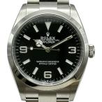 ロレックス ROLEX エクスプローラー36 124270 ブラック ステンレススチール 腕時計 メンズ 中古