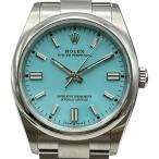 ロレックス ROLEX オイスターパーペチュアル36 126000 ターコイズブルー ステンレススチール 腕時計 メンズ 中古