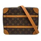  Louis * Vuitton LOUIS VUITTON soft багажник *mesenja-PM M68494 Brown монограмма / кожа mesenja- женский б/у 