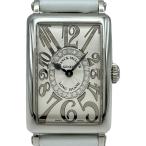 フランク・ミュラー FRANCK MULLER ロングアイランド レリーフ 902QZRELCD1R シルバー ステンレススチール 腕時計 ユニセックス 中古