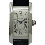 カルティエ Cartier タンク アメリカン SM WATA0043 シルバー ステンレススチール 腕時計 レディース 中古