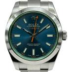 ロレックス ROLEX ミルガウス 116400GV ブルー ステンレススチール 腕時計 メンズ 中古
