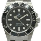 ロレックス ROLEX サブマリーナ ノンデイト 114060 ブラック ステンレススチール 腕時計 メンズ 中古