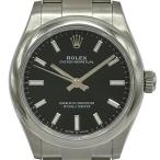 ロレックス ROLEX オイスターパーペチュアル31 277200 ブラック ステンレススチール 腕時計 レディース 中古