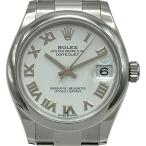ロレックス ROLEX デイトジャスト31 278240 ホワイト ステンレススチール 腕時計 レディース 中古