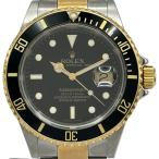 ロレックス ROLEX サブマリーナ 16613 ブラック ゴールド/ステンレススチール 腕時計 メンズ 中古