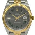 ロレックス ROLEX デイトジャスト41 126333 スレート ゴールド/ステンレススチール 腕時計 メンズ 中古