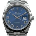 ロレックス ROLEX デイトジャスト 41 126334 アズーロブルー ホワイトゴールド/ステンレススチール 腕時計 メンズ 中古