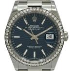 ロレックス ROLEX デイトジャスト36 126284RBR ブルーテッドモチーフ ホワイトゴールド/ステンレススチール 腕時計 メンズ 中古