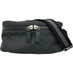  Gucci GUCCI GG нейлон сумка-пояс 449182 черный GG нейлон сумка-пояс мужской б/у 