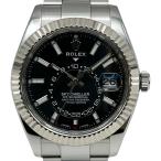 ロレックス ROLEX スカイドゥエラー 326934 ブラック ホワイトゴールド/ステンレススチール 腕時計 メンズ 中古