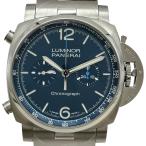 パネライ PANERAI ルミノール クロノ PAM01110 ブルー ステンレススチール 腕時計 メンズ 中古