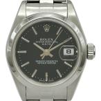 ロレックス ROLEX オイスターパーペチュアルデイト 79160 ブラック ステンレススチール 腕時計 レディース 中古