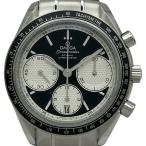 オメガ OMEGA スピードマスターレーシングコーアクシャルクロノメータークロノグラフ 326.30.40.50.01.002 ブラック SS 腕時計 メンズ 中古