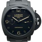パネライ PANERAI ルミノール1950トゥットネロ3デイズ GMTオートマティック チェラミカ PAM00438  チタン/セラミック 腕時計 メンズ 中古