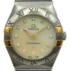 オメガ OMEGA コンステレーション ブラッシュクォーツ 123.20.24.60.57.002 イエローシェル ゴールド/SS 腕時計 レディース 中古