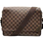  Louis * Vuitton LOUIS VUITTON ракушка тонн MM N41149 Brown Damier * парусина сумка "почтальонка" мужской б/у 