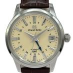 グランドセイコー Grand Seiko エレガンスコレクション 9Sメカニカル GMT SBGM221(9S66-00A0) アイボリー SS 腕時計 メンズ 中古