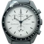 オメガ OMEGA スウォッチ ムーンウォッチ 1965 SO33M106 ホワイト セラミック 腕時計 レディース 中古