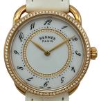 エルメス HERMES アルソー AR13.471 ホワイト ピンクゴールド 腕時計 レディース 中古