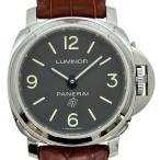 パネライ PANERAI ルミノール ベース ロゴ 3デイズ アッチャイオ PAM00773 ブラック ステンレススチール 腕時計 メンズ 中古