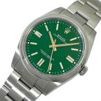ロレックス ROLEX オイスターパーペチュアル 124300 グリーン文字盤 自動巻き メンズ 腕時計