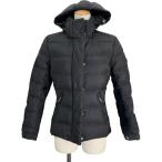 ショッピングプラダ プラダ PRADA トライアングルロゴダウンジャケット 29X544 ブラック ナイロン ダウンジャケット レディース 中古