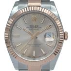 ロレックス ROLEX デイトジャスト41 サンダスト 126331 サンダスト PG/SS 腕時計 メンズ 中古