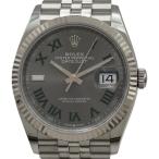 ロレックス ROLEX デイトジャスト36 スレート 126234 ダークグレー ホワイトゴールド/ステンレススティール 腕時計 メンズ 中古
