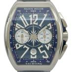 フランク・ミュラー FRANCK MULLER ヴァンガード クロノグラフ V45CCDT ブルー ステンレススチール 腕時計 メンズ 中古