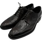 プラダ PRADA ウィングチップ レザードレスシューズ ボルドー レザー ドレスシューズ メンズ 中古