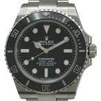 ロレックス ROLEX サブマリーナー ノンデイト 124060 ブラック ステンレススチール 腕時計 メンズ 中古