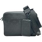  Louis * Vuitton LOUIS VUITTONteuo* сумка "почтальонка" M69827 черный монограмма * автомобиль du сумка "почтальонка" мужской б/у 