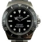 ロレックス ROLEX サブマリーナ ノンデイト 124060 ブラック ステンレススチール 腕時計 メンズ 中古