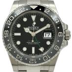 ロレックス ROLEX GMTマスター2 126710GRNR ブラック ステンレススチール 腕時計 メンズ 中古
