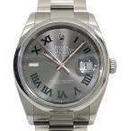 ロレックス ROLEX デイトジャスト36 ランダムシリアル 126200 スレート オイスターブレス SS 腕時計 メンズ 中古
