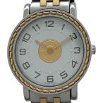 エルメス HERMES セリエウォッチ SE4.220 ホワイト SS/GP 腕時計 レディース 中古
